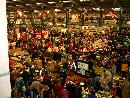 Crowds inside